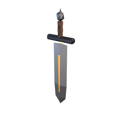 Sword: a generated low-poly game asset